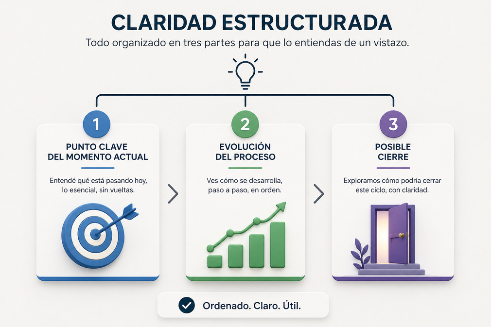 Ilustración abstracta que sugiere estructura y orden